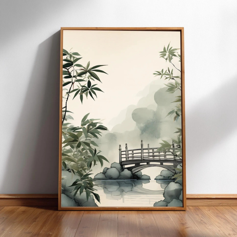 Japandi Wall Art Minimal Botan - Japanese Zen Lifestyle recension och pris