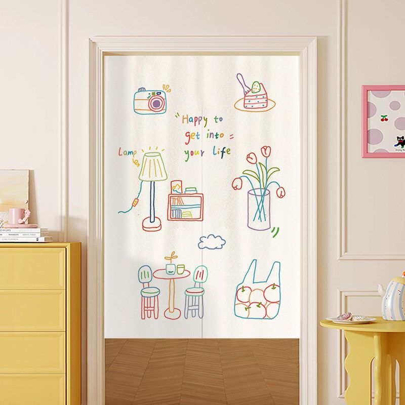 VIKAMA Japanese Color Hand Dra - Noren Curtain Doorway recension och pris