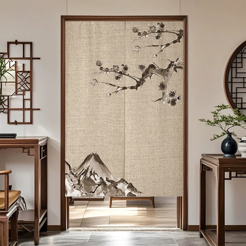 VIKAMA Ink Bamboo Noren Door C - Noren Curtain Doorway recension och pris