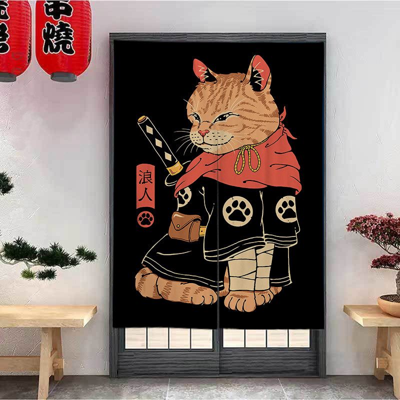 VIKAMA Cartoon Ramen Cat Noren - Noren Curtain Doorway recension och pris